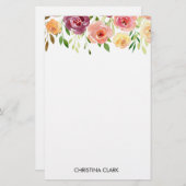 Bloemen Bloemen Tuin Bloeit Zomer Briefpapier (Voorkant / Achterkant)