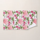 Bloemen Bloemen Waterverf Rozen Pioenrochideeën Bad Handdoek (Handdoek)