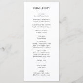 Bloemen Bloemenlavendel Paarse Violet Ceremonie Programmakaart (Achterkant)