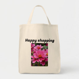 Bloemen bloemenpatroon canvas tas winkelen