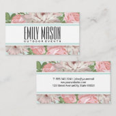 Bloemen | Bloemist achtergrond Visitekaartje (Voorkant / Achterkant)