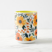 Bloemen Bloempatroon Sublimatie-95654 Mok (Midden)