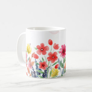 Bloemen Bloemstuk, Botanische Tuin, Kleurrijke gif Koffiemok