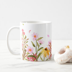 Bloemen Bloemstuk, Botanische Tuin, Kleurrijke gif Koffiemok