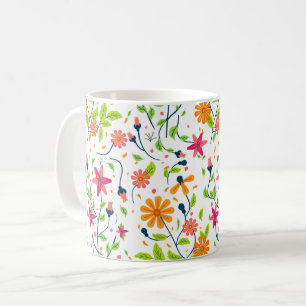 Bloemen Bloemstuk, Botanische Tuin, Kleurrijke gif Koffiemok