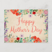  bloemen bloesems Happy Moederdag Briefkaart (Voorkant)