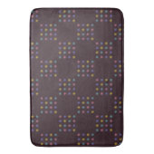 Bloemen Blokken Patroon Badmat (Voorkant Verticaal)