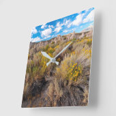 Bloemen | Blooming Sagebrush California Vierkante Klok (Hoek)