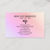 *~* Bloemen Blow Haardroger Bloemen Pastel AP6 Visitekaartje (Achterkant)