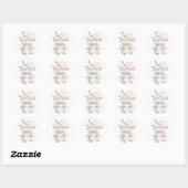 Bloemen blozen Stickers | Elegant Vrijgezellenfees (Vel)