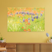 Bloemen Bluebonnet Foto van Texas Hill Country Canvas Afdruk (Insitu (Woonkamer))