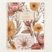  Bloemen Blush Cream Boho Wildflower Planner (Voorkant)
