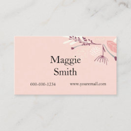 Bloemen Blush, Hair Stylist Visitekaartje