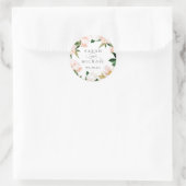 Bloemen Blush Magnolia Hydrangea Elegant Label (Tas)