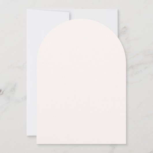 Bloemen Blush Moderne Arch Quinceanera Kaart (Achterkant)
