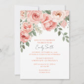 Bloemen Blush & Pastel Garden Vrijgezellenfeest Kaart (Voorkant)