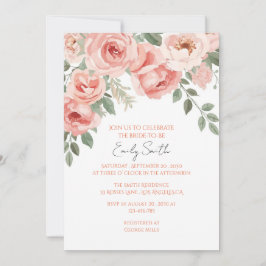 Bloemen Blush & Pastel Garden Vrijgezellenfeest Kaart