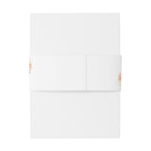 Bloemen Blush Perzik Crème Goud Terracotta Bruilof Uitnodigingen Wikkel (Achterkant Voorbeeld)