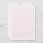 Bloemen Blush Pink Bow Baby in Bloom Baby shower Kaart (Achterkant)