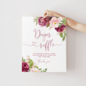 Bloemen blush roze bordeaux luier loterij Poster