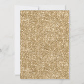 Bloemen Blush Roze Gouden Glitter Vlinder Zoet 16 Kaart (Achterkant)