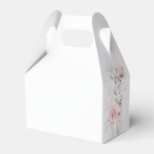 Bloemen Blush Roze Groen Goud Baby shower Bedankdoosjes (Achterkant)