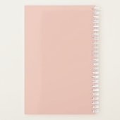 Bloemen Blush Roze Planner (Achterkant)