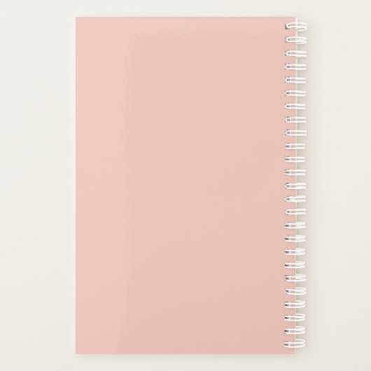 Bloemen Blush Roze Planner (Achterkant)