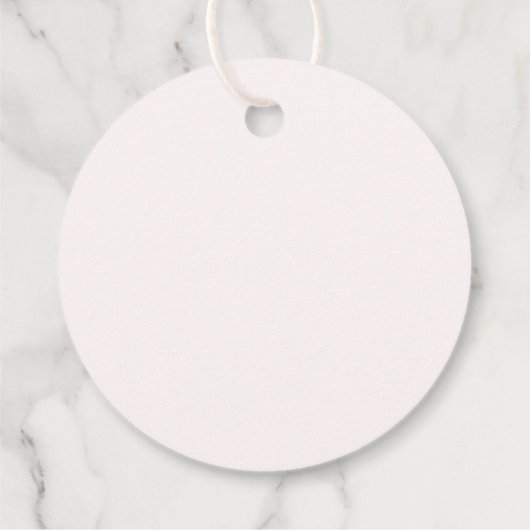 Bloemen blush roze vrijgezellenfeest dank u gunst bedankjes labels (Achterkant)