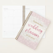 Bloemen Blush Roze Waterverf bruiloft Planner (Display)