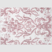 Bloemen Blush Roze Wit Elegant Decoupage Tissuepapier (Voorkant)