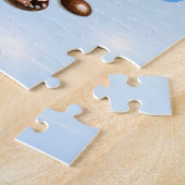  Bloemen  Boeken en Koffiekerst Legpuzzel (Zijkant)