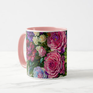 Bloemen Boeket Bloemen Kunst Mok Cup