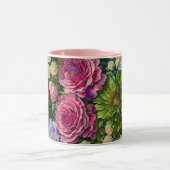 Bloemen Boeket Bloemen Roze Art Mok Cup (Midden)