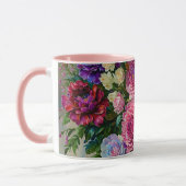Bloemen Boeket Bloemen Roze Art Mok Cup (Links)