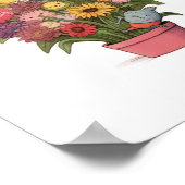 Bloemen, boeket, bloempot poster (Hoek)