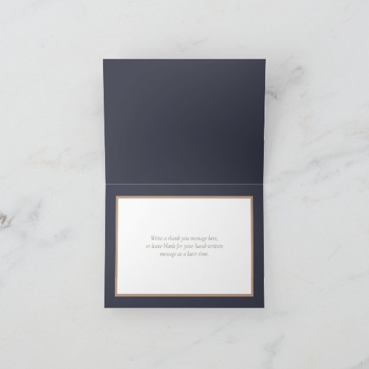 Bloemen Boeket Botanische Bloem Bruiloft Dank u Bedankkaart (Binnen)