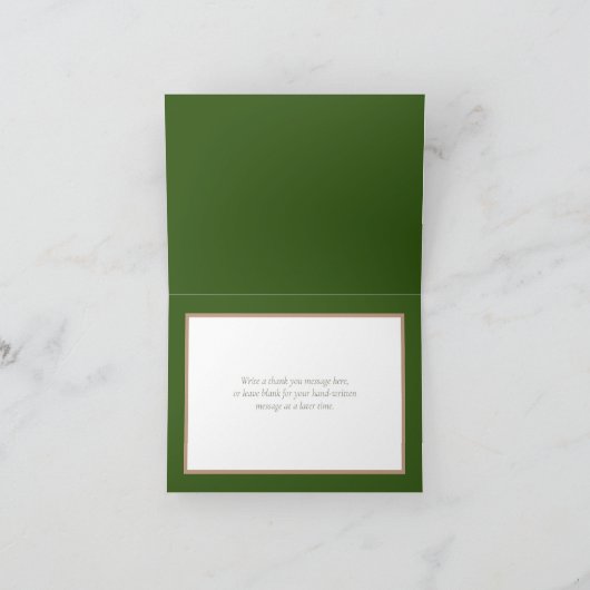 Bloemen Boeket Botanische Bloem Bruiloft Dank u Bedankkaart (Binnen)