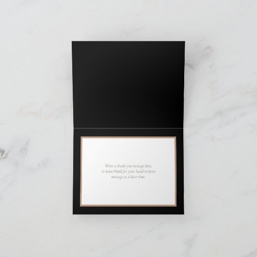 Bloemen Boeket Botanische Bloem Bruiloft Dank u Bedankkaart (Binnen)