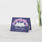 Bloemen Boeket Botanische Bloem Bruiloft Dank u Bedankkaart (Voorkant)