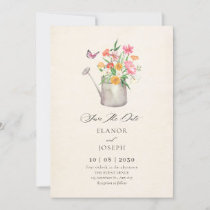 Bloemen boeket bruiloft save the date