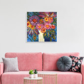 Bloemen Boeket Canvas Print (Insitu (Woonkamer))