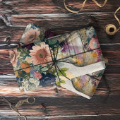 Bloemen Boeket Collage Decoupage Tissue Paper Tissuepapier