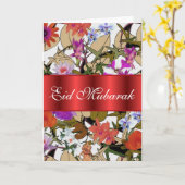 Bloemen boeket Eid Mubarak Kaart (Gele Bloem)