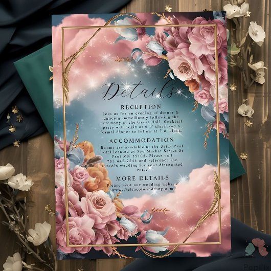 Bloemen Boeket Fijne Selectie Luxe Huwelijk Informatiekaartje