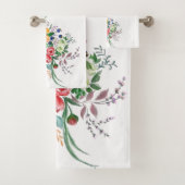 Bloemen Boeket Giraffe Badhanddoeken Bad Handdoek (Insitu)