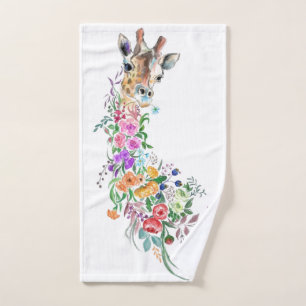 Bloemen Boeket Giraffe Badhanddoeken Bad Handdoek