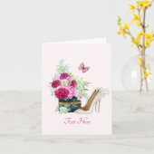 Bloemen boeket hakken kaart (Gele Bloem)