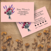 Bloemen Boeket Huis Schoonmaak Service Social Icon Visitekaartje