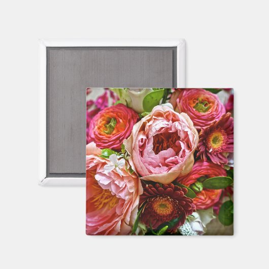 Bloemen boeket, Magneet (Voorkant / Achterkant)